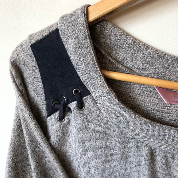 SJS Gray 3/4 Sleeve Sweater - Picture 4 of 5